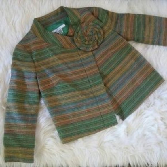 Zara Basic Pinstripe One Button Jacket Size S - Picture 2 of 8